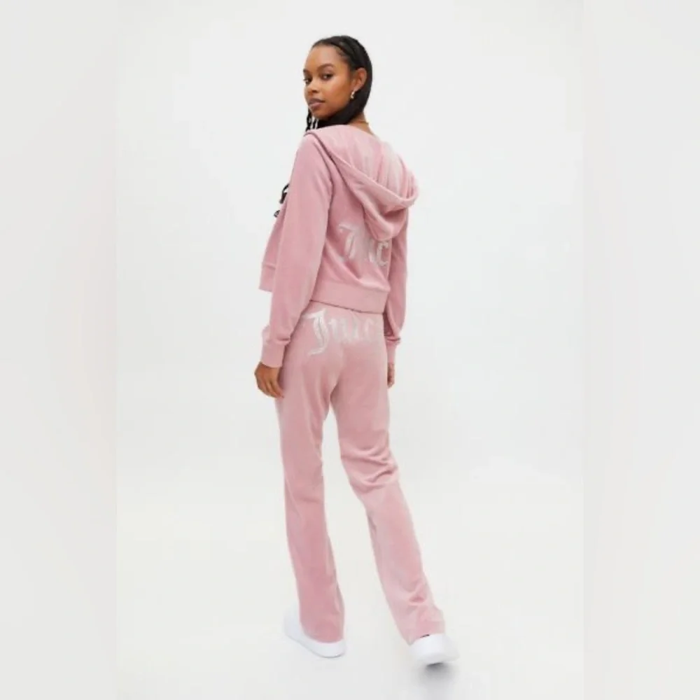 NEW SET PINK JUICY COUTURE EMBELLISHED VELOUR TRACK SET - Picture 13 of 16
